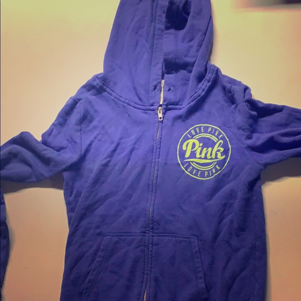 Blue zip up hoodie